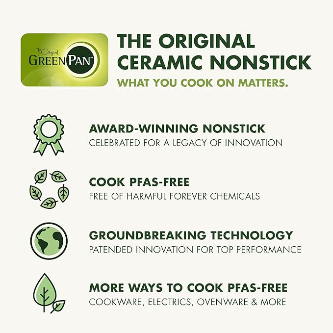 GreenPan Elite 14-in-1 Programmable 6QT Electric Slow Cooker, Dishwasher Safe Lid & Removable Crock, PFAS-Free Healthy Ceramic Nonstick Multi-Cooker, Sear, Saut챕, Brown, Steam Basket, Roast, Clay