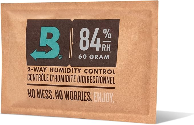 Boveda 84% Two-Way Humidity Control Pack for Seasoning ??Season Wood Containers ??Size 60 ??Single ??Individually Wrapped Seasoning Packet