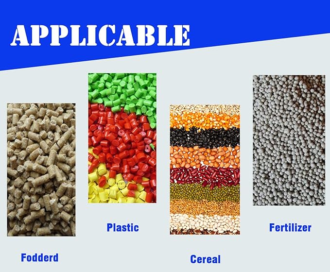 220V 4KW Powder Mixer Blender Mixing Machine Stainless Steel Plastic Mixer Mixing Capacity 440 lbs Vertical Feed Mixing Machine for Dry Grain Granule