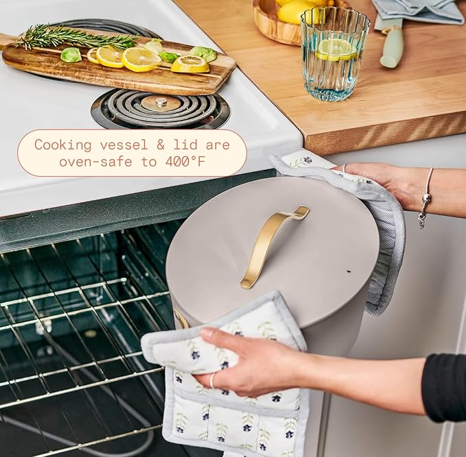 Beautiful 10-in-1 6 Qt Multi-Cooker with LED Digital Display ??Multi-Function Appliance for Rice, Steam, Slow Cook, Sear, Roast & Daily Meals, Nonstick Pot, Space-Saving Solution for Kitchen Cooking