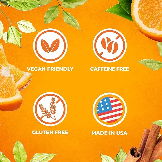 Total Tea SIimming Detox Tea Caffeine Free - 25 Day Detox - Herbal Tea with Chamomile, Hibiscus Tea & Ginger Root for Colon Cleanse ??Natural Citrus & Cinnamon Fruit Tea for Digestive Health