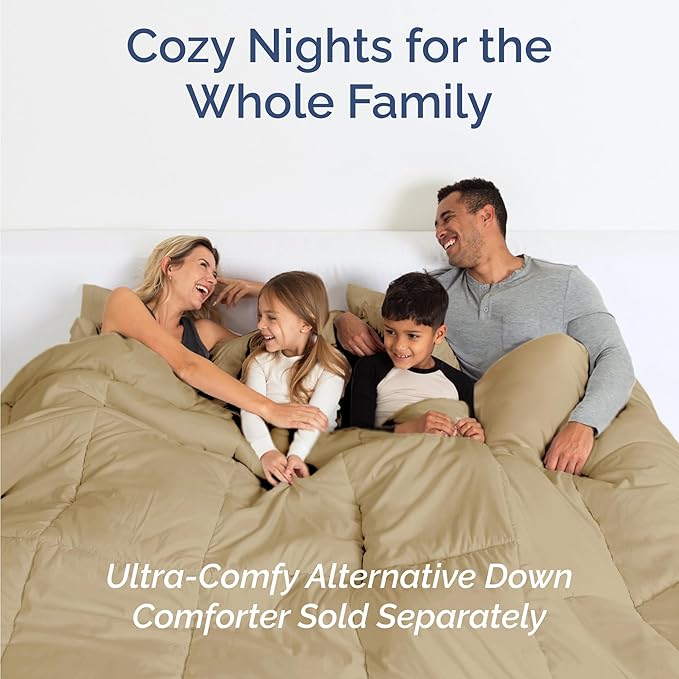 Twin 4 Piece Sheet Set - Cooling & Breathable Bed Sheets - Hotel Luxury Bed Sheets for Women, Men, Kids & Teens - Comfy Bedding with Deep Pockets & Easy Fit - Soft and Wrinkle Free - Twin Beige Sheets
