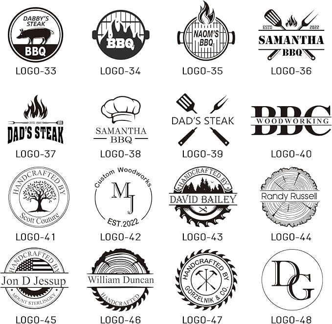 Custom Branding Iron for Burger - Personalized Branding Iron for Food, Create Your Unique Logo Metal Stamp for Meat BBQ Grilling, Burger Stamp for Bread, Culinary Lovers Burning Tools Gifts