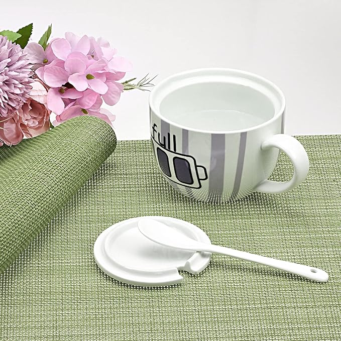 uxcell Place Mats 450x300mm Table Mats Set of 2 PVC Washable Woven Placemat Grass Green