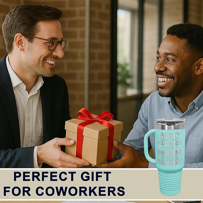 Personalized Inspirational Tumbler, Inspirational Gifts for Men Dad Father Wife Sister Women, Custom Birthday For Him Her, Customized You?셱e Awesome Tumbler, Teacher Coworker Gifts 40oz Teal