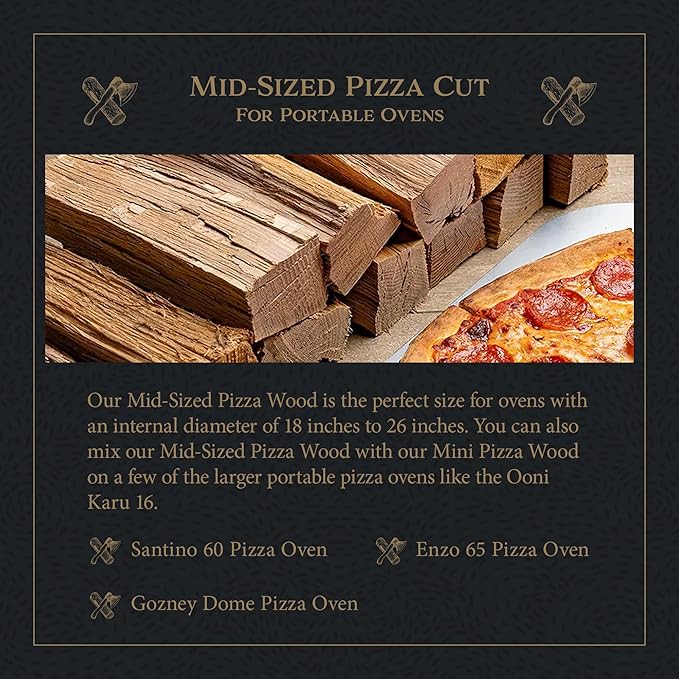 Cutting Edge Firewood Savanna Heat Medium-Sized Pizza Wood (8??Length) | Premium Firewood for Wood Fired Pizza Ovens | Burns Hotter & Longer | Supports African Communities & Wildlife