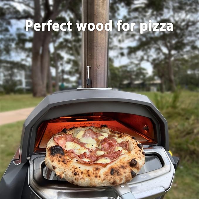 Pizza Oven & Cooking Wood ??Mini Kiln-Dried Oak, 6-Inch Logs, 15lb Box ??Bark-Free Firewood for Ooni, Gozney, Solo Stove & More ??High Heat, Long-Lasting Burn for Grilling, BBQ & Smoking