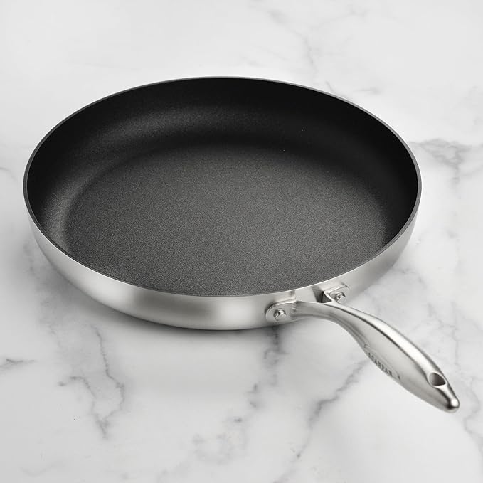 Scanpan CX+ 12.5" Fry Pan - Stratanium Plus Nonstick - 5-ply Stainless Steel