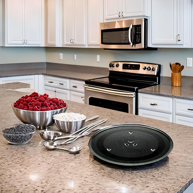12.5 inch(318MM) Microwave Turntable Plate Microwave Cooking Tray Compatible for GE and Samsung
