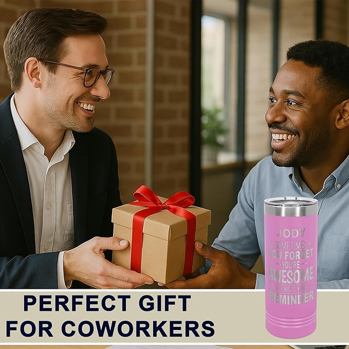 Personalized Inspirational Tumbler, Inspirational Gifts for Men Dad Father Wife Sister Women, Custom Birthday For Him Her, Customized You?셱e Awesome Tumbler, Teacher Coworker Gifts 22oz Light Purple