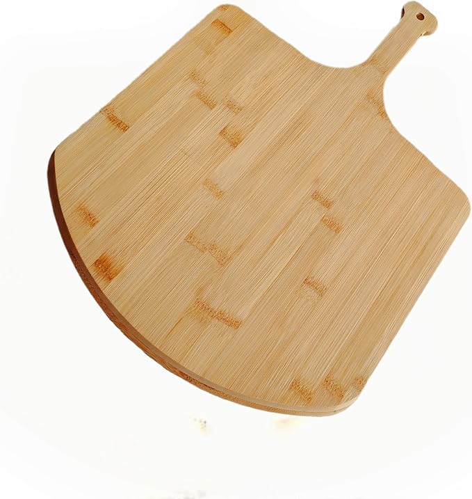 SWEIBIAI Pizza Board Pizza Peel Bamboo Pizza Cutting Board20 X16 Wood Pizza Serving Board For Kitchen Charcuterie Board