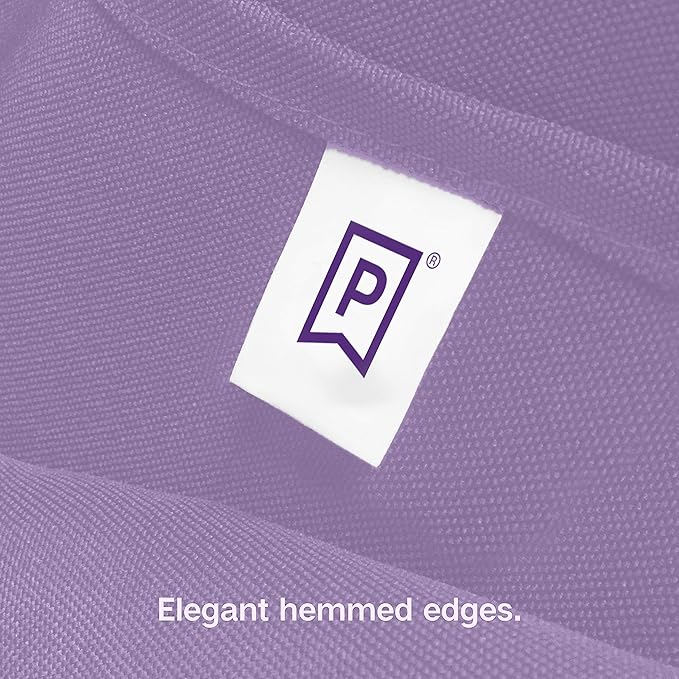 Gee Di Moda Fitted Tablecloth - 72 x 30 Inch Lavender Floor-Length Fitted Table Cloth for 6 Foot Rectangle Table, Heavy Duty Washable Fabric for Parties, Dinner, Weddings, Baby Shower & Trade Show