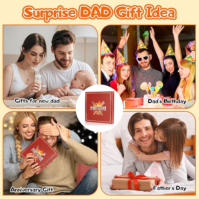 Funny Gifts for Dad - DIY World?셲 Best Dad Birthday Gift Grilling Plate with Handprint (11 inch), Cool Dads Gift from Daughter Son Wife Kids - Dad Gifts for Fathers Day Papa New Daddy