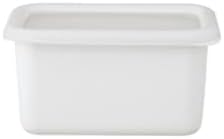 FUJIHORO JAPAN Konte Series, Enamel Deep Food Container 0.7L (Small), Enamel Kitchenware, Japanese Design & Craftmanship