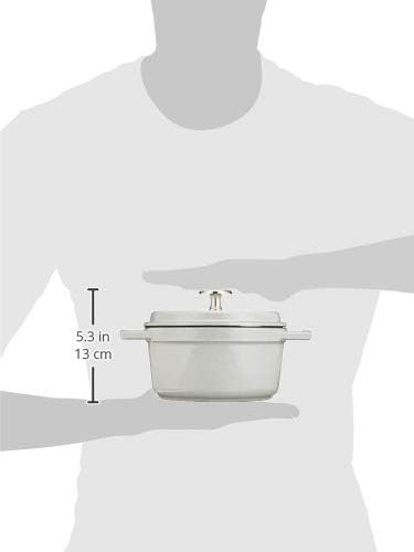 staub La Cocotte Round 40501-420 Pico Cocotte Round Campagne 6.3 inches (16 cm) Small, Both Handed, Enameled Pot, Induction Compatible, Japanese Authentic Product with Serial Number