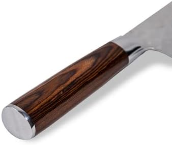 3 Piece Damascus Kitchen Knife Set - including Chef's Knife, Cleaver and Paring Knife