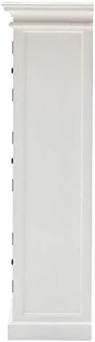 Beaumont Lane 3 Tier Wood Pantry/Cabinet with 6 Shelves in Pure White - Assembled