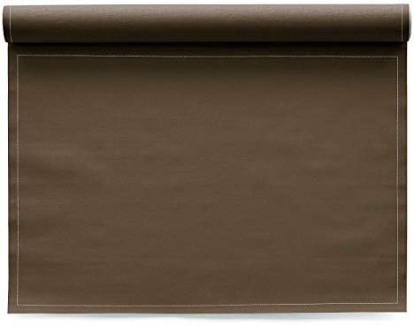 MY DRAP Washable and Reuseable Cloth Placemat - 17.7 x 12.6 in (12 Per Roll, Cotton Taupe)