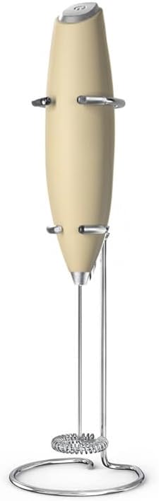 FLIPNEX Household Small Handheld Mini Egg Beater Automatic Cream Beater Coffee Mixer Electric Egg Beater Immersion Mixer Cordless Foaming Machine (Yellow)