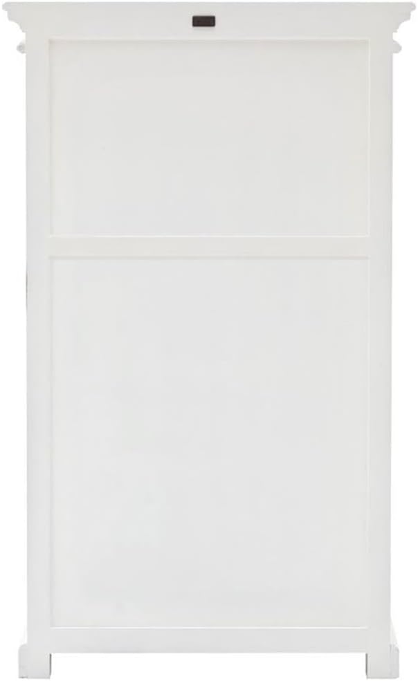 Beaumont Lane 3 Tier Wood Pantry/Cabinet with 6 Shelves in Pure White - Assembled
