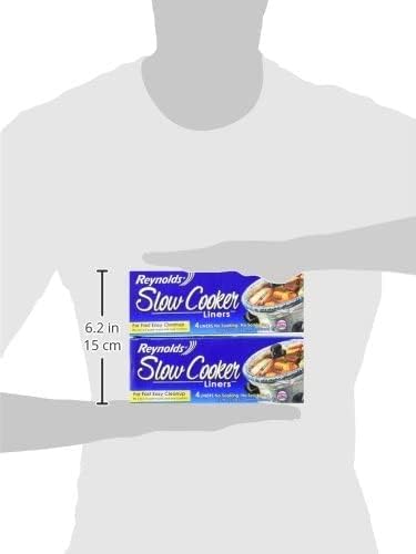 Reynolds Kitchens Slow Cooker Liners, Regular (4 Count, Pack of 12)