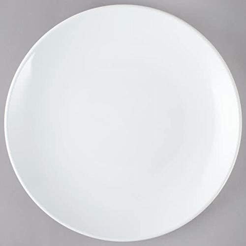 Restaurant Value, Stoneware Coupe Shape Plate 9", Bright White, Case of 24