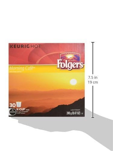 Folgers Morning Caf챕 K-Cup Coffee Pods 30 K-Cup Pods