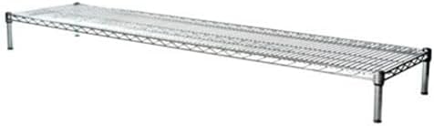 Shelving Inc. 21" d x 72" w x 6" h Chrome Wire Sheving with 1 Tier Shelf, Weight Capacity 800lbs Per Shelf