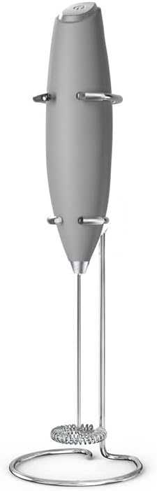 FLIPNEX Household Small Handheld Mini Egg Beater Automatic Cream Beater Coffee Mixer Electric Egg Beater Immersion Mixer Cordless Foaming Machine (Grey)