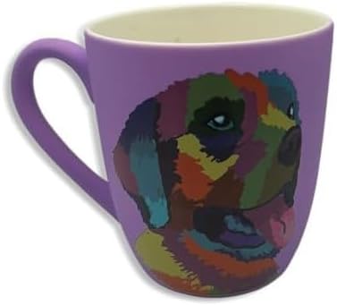 Stoneware Mug for Pet Lovers 18 Oz - Golden Retriever Coffee Mug - Coffee Cups Ceramic - Travel Coffee Mug for Drinks