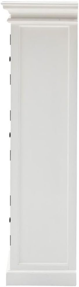 Beaumont Lane 3 Tier Wood Pantry/Cabinet with 6 Shelves in Pure White - Assembled