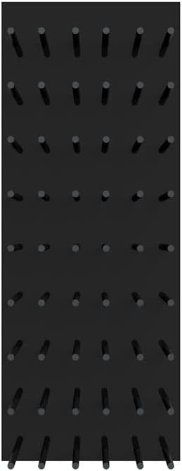 Fusion Wine Wall Cork-Out (3 Foot, Black Acrylic, Matte Black Peg, Stores 27 Bottles) ??Modular Wine Rack for Easy Install in Home Bar or Wine Cellar