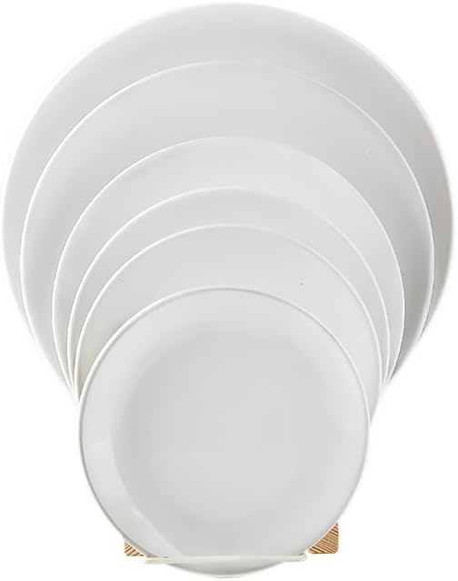 Restaurant Value, Stoneware Coupe Shape Plate 6.5", Bright White, Case of 36