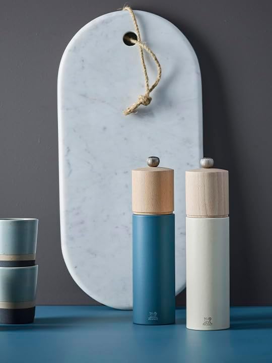 PEUGEOT - Boreal 21 cm/ 8" Pepper Mill - Classic Grind System - Made with PEFC Certified Beech Wood - Made in France - Celestial Blue