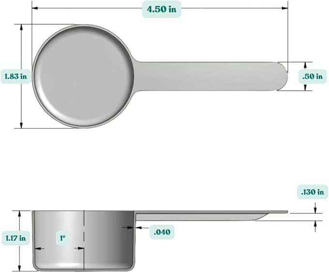 Supplement and Supply 3 Tbsp (1.5 Oz. | 43 mL) Long Handle Scoop for Coffee, Protein Powder, Pet Food, Spices, Grains, Dry Goods ??Food-Grade BPA-Free Plastic Measuring Spoon (Pack of 25)
