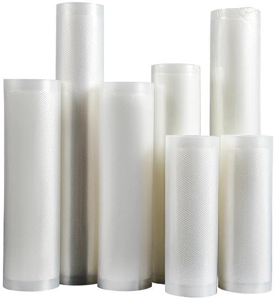 Vacuum Sealer Bags Rolls for Food Storage | 6 Pack, Includes 3 Rolls 11 x 20 ft and 3 Rolls 8 x 20 ft, BPA-Free, Extra Thick, Freezer Safe, Leakproof, Airtight Seal | Perfect for Meal Prep & Sous Vide