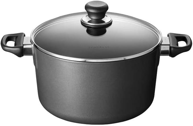 Scanpan Classic 11 Piece Cookware Set ??Compatible with Gas and Electric Stovetops, Metal Utensil Safe, Oven Safe to 500째F, Dishwasher Safe, Black