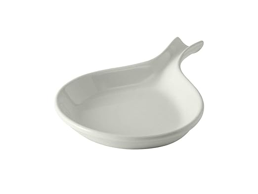 Tuxton China BWP-114 Fry Pan Server, 18 oz., 11-3/8" x 8-1/8" x 1-3/8" H, Microwave and Dishwasher Safe, Oven Proof, Fully Vitrified, Ceramic, DuraTux, White, Pack of 12