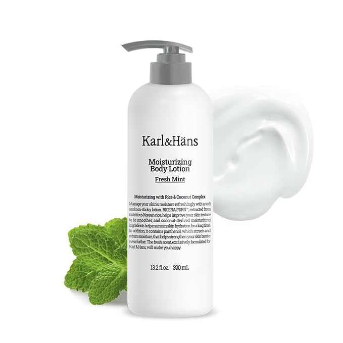 Karl&Hans Moisturizing Body Lotion (390ml, Mint)