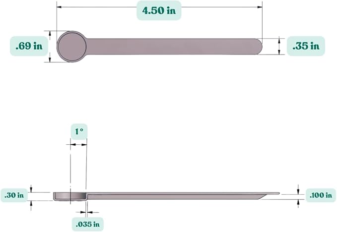 Supplement and Supply 1/4 Tsp (1.25 mL) Long Handle Scoop for Coffee, Protein Powder, Pet Food, Spices, Grains, Dry Goods ??Food-Grade BPA-Free Plastic Measuring Spoon (Pack of 10)