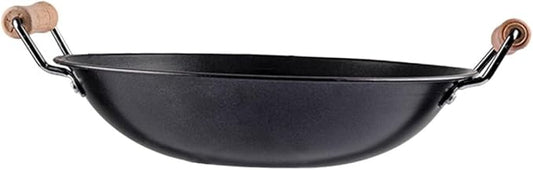 Double Handle Nonstick Cooking Wok Household Cookware with Handles for Hot Pot and Everyday Cooking Easy to Transport