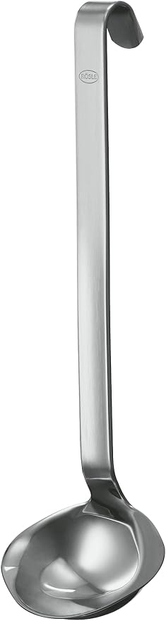 R철sle Stainless Steel Sauce Ladle, Hooked Handle, 2-Ounce