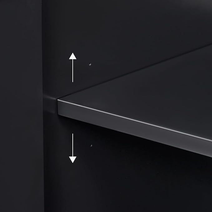 ARIEL Milan Bathroom Storage Cabinet 65?쒱 x 20?쓂 x 16?쒭 Black