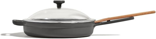 Our Place Cast Iron Always Pan | Premium Enameled, Toxin-Free Surface | 10-inch 8-in-1 Multifunctional Cookware System | Lid, Handle Covers | Heavy Duty Skillet | Oven & High Heat Safe | Char
