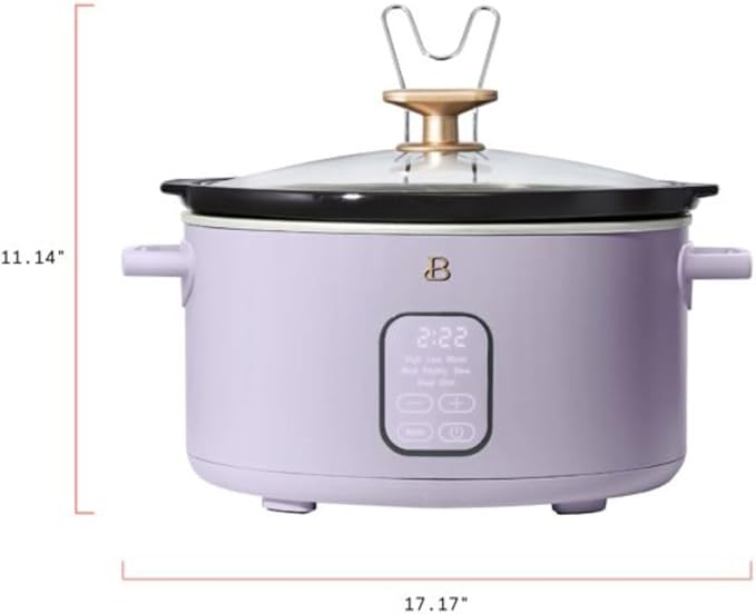 Beautiful 6?‘Quart Programmable Slow Cooker with 5 Presets, Keep?‘Warm, Touch Display & Dishwasher?‘Safe Pot