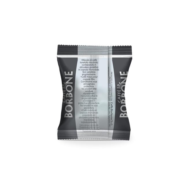 Caff챔 Borbone Black Blend Nespresso Compatible Espresso Coffee Pods, 50 Count Espresso Pods