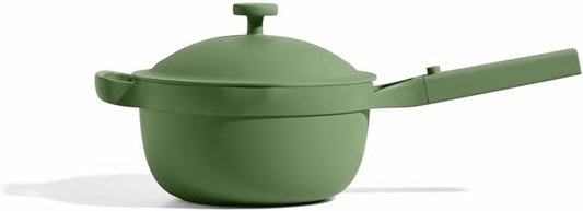 Our Place Mini Perfect Pot | 2.5 Qt Ceramic Pot with Lid & Spatula | Patented 8-in-1, PFAS-Free Nonstick, Non-Toxic Cookware | Induction & Oven-Safe up to 450째F | Sage
