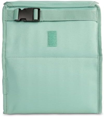 PackIt짰 Freezable Lunch Bag, Sage, Built with ECOFREEZE짰 Technology, Foldable, Reusable, Zip and Fold Closure with Buckle Handle, Designed for Work Lunches and Fresh Lunch On the Go