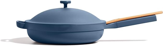 Our Place Large Always Pan | 12.5" Ceramic Pan with Modular Lid & Beechwood Spatula | Patented 10-in-1 Nonstick, Non-Toxic Cookware Made Without PFAS | Induction & Oven-Safe up to 450째F | Char