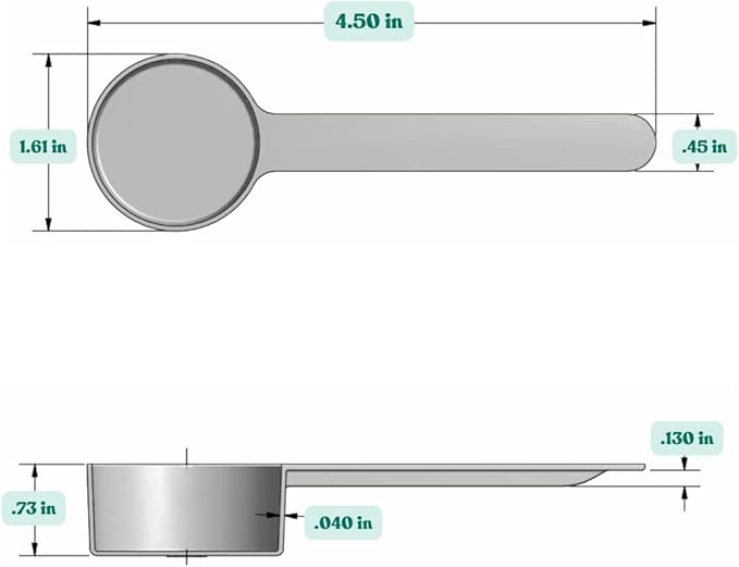 Supplement and Supply 4 Tsp (20 mL) Long Handle Scoop for Coffee, Protein Powder, Pet Food, Spices, Grains, Dry Goods ??Food-Grade BPA-Free Plastic Measuring Spoon (Pack of 25)